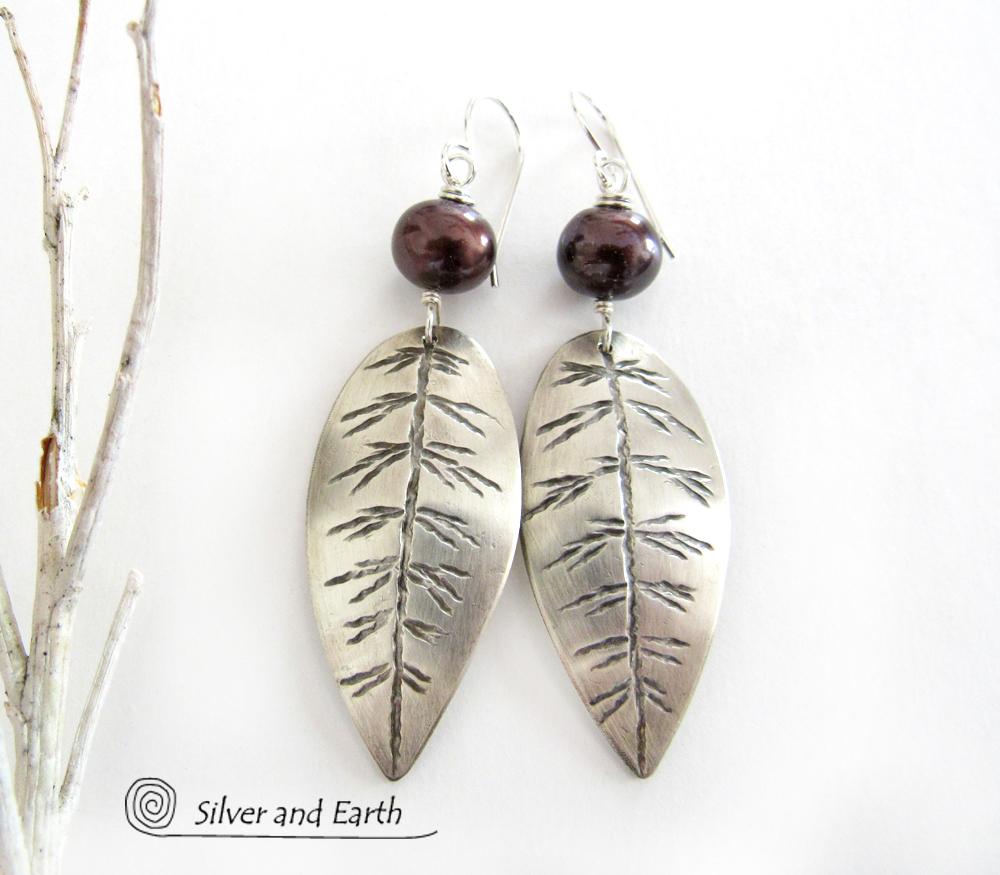 Bronze clearance leaf earrings